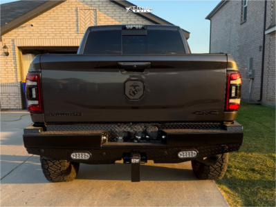 1 2021 2500 Ram Laramie Carli Suspension Lift 25in Lock Offroad Wheels Krawler Bronze Black