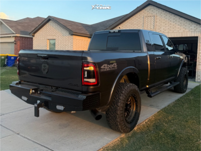 1 2021 2500 Ram Laramie Carli Suspension Lift 25in Lock Offroad Wheels Krawler Bronze Black