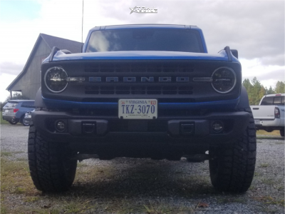 1 2024 Bronco Ford Black Diamond Belltech Suspension Lift 3in Lock Offroad Wheels Krawler Bronze Black