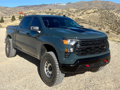 1 2025 Silverado 1500 Chevrolet Custom Trail Boss Rough Country Leveling Kit Method 305 Nv Machined Black