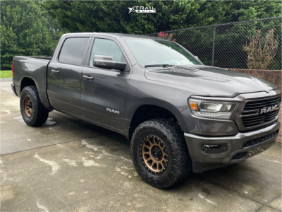 1 2024 1500 Ram Laramie Rough Country Suspension Lift 35in Raised By Method Mr305 Bronze