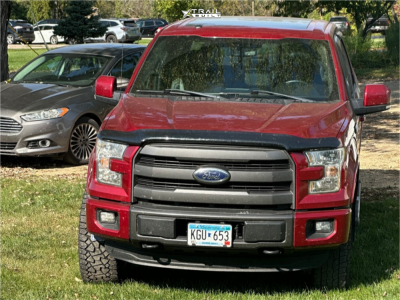 1 2015 F 150 Ford Lariat Unknown Lifted Rough Country 77 Series Gunmetal Gray