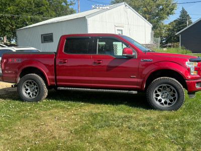 1 2015 F 150 Ford Lariat Unknown Lifted Rough Country 77 Series Gunmetal Gray