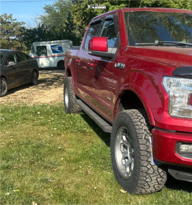 1 2015 F 150 Ford Lariat Unknown Lifted Rough Country 77 Series Gunmetal Gray