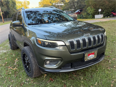 1 2019 Cherokee Jeep Limited Unknown Leveling Kit Mayhem Warrior Black Machined