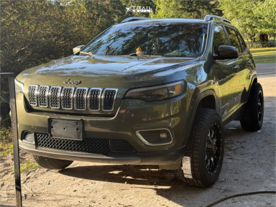 1 2019 Cherokee Jeep Limited Unknown Leveling Kit Mayhem Warrior Black Machined