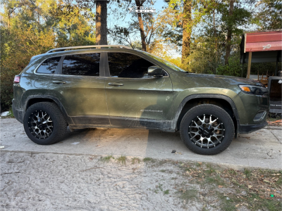 1 2019 Cherokee Jeep Limited Unknown Leveling Kit Mayhem Warrior Black Machined