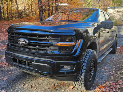 1 2025 F 150 Ford Xlt Rough Country Leveling Kit Fuel Rebel Bronze Black