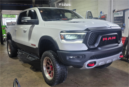 1 2019 1500 Ram Rebel Rough Country Suspension Lift 4in Tis 560mrl Machined Red
