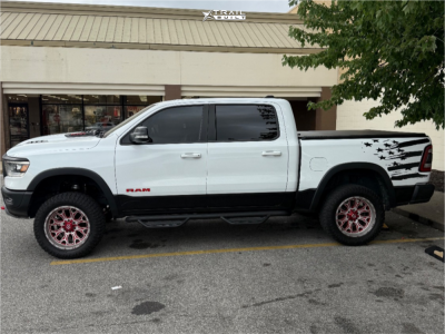 1 2019 1500 Ram Rebel Rough Country Suspension Lift 4in Tis 560mrl Machined Red
