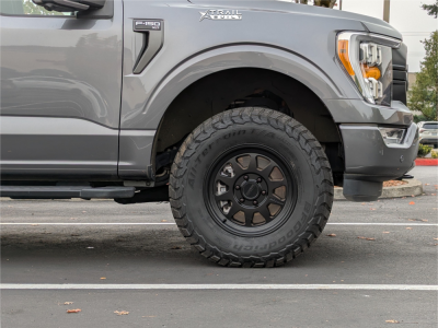 1 2021 F 150 Ford Xlt Unknown Leveling Kit Method Mr316 Matte Black