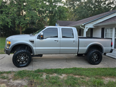 1 2008 F 250 Super Duty Ford Fx4 Carli Suspension Lift 35in Bmf Novakane Black