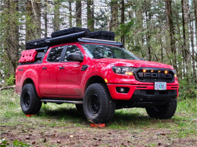 1 2023 Ranger Ford Xlt Eibach Leveling Kit Fifteen52 Offroad Range Hd Satin Black