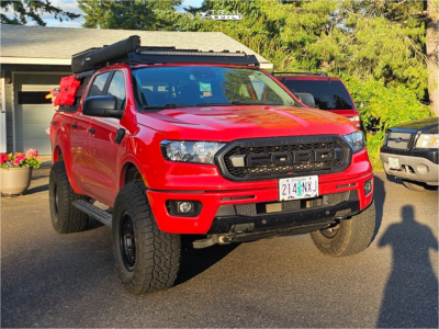 1 2023 Ranger Ford Xlt Eibach Leveling Kit Fifteen52 Offroad Range Hd Satin Black