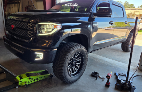 1 2015 Tundra Toyota Platinum Unknown Suspension Lift 3in Lethal Offroad Lt08 Black Milled
