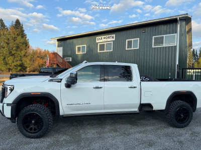 2025 GMC Sierra 3500 HD - 20x9 20mm - Fuel Vector - Suspension Lift 3" - 35" x 11.5"