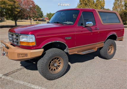 1995 Ford Bronco - 17x9 -12mm - Method Mr703 - Suspension Lift 4" - 295/70R17