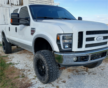 2008 Ford F-250 Super Duty - 17x9 -12mm - Raceline Assault - Suspension Lift 4.5" - 305/70R17