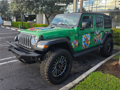 2021 Jeep Wrangler - 22x10 -19mm - Wicked Offroad W936 - Suspension Lift 3" - 35" x 12.5"