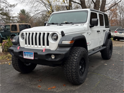 2019 Jeep Wrangler - 17x9 -12mm - Hardrock H108 - Suspension Lift 3.5" - 35" x 12.5"