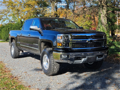 2015 Chevrolet Silverado 1500 - 17x8.5 0mm - KMC Km554 - Suspension Lift 2.5" - 35" x 12.5"