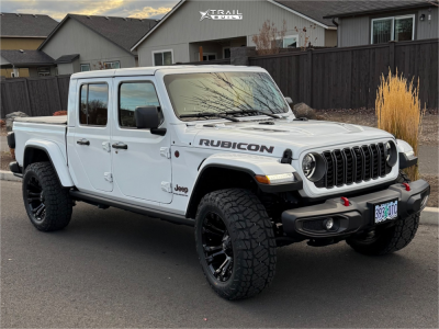 2025 Jeep Gladiator - 20x10 -18mm - Fuel Vapor - Stock Suspension - 35" x 12.5"