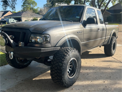 2005 Ford Ranger - 15x10 -44mm - Full Throttle Ft-5092 - Suspension Lift 4" - 33" x 12.5"