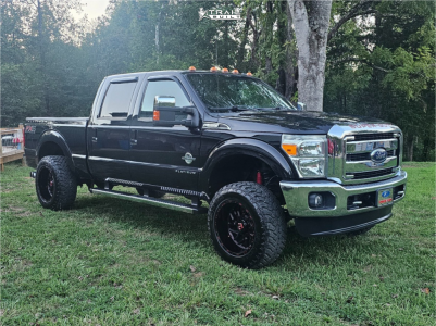 2016 Ford F-350 Super Duty - 20x12 -44mm - TIS 544bmr - Suspension Lift 4" - 35" x 12.5"