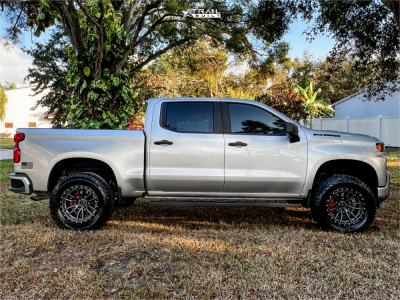2022 Chevrolet Silverado 1500 Wheel Offset Aggressive > 1" Outside