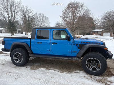 2021 Jeep Gladiator - 20x12 -44mm - Fuel Sfj - Suspension Lift 2.5" - 37" x 13.5"