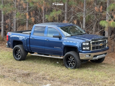 2015 Chevrolet Silverado 1500 - 20x10 -24mm - Moto Metal Mo970 - Suspension Lift 6" - 35" x 12.5"