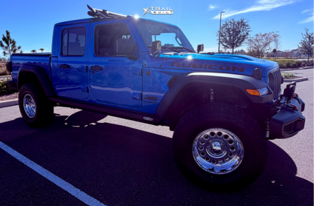 2025 Jeep Gladiator - 17x9 0mm - Raceline Rockcrusher - Leveling Kit - 35" x 12.5"