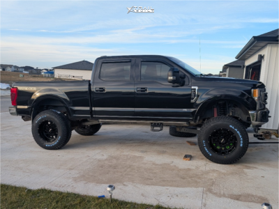 2021 Ford F-250 Super Duty - 20x12 -44mm - Vision Rocker 412 - Suspension Lift 10" - 40" x 13.5"