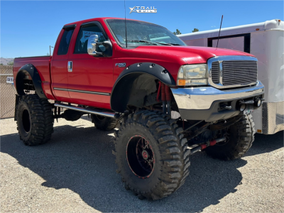 2000 Ford F-250 Super Duty - 20x12 -44mm - TIS 544BMR - Lifted >12" - 44" x 19.5"