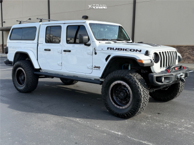 2023 Jeep Gladiator - 20x9.5 -18mm - Black Rhino Abrams - Suspension Lift 4.5" - 38" x 13.5"