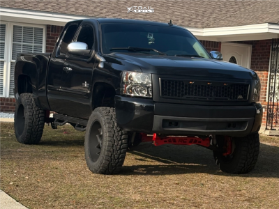 2013 Chevrolet Silverado 1500 - 20x10 -29mm - Vision Sliver - Suspension Lift 7.5" - 35" x 12.5"
