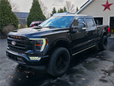 2022 Ford F-150 - 20x10 -18mm - Vossen Hfx-1 - Leveling Kit - 35" x 12.5"