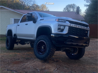 2021 Chevrolet Silverado 2500 HD - 20x10 -24mm - Anthem Off-Road Turbine - Suspension Lift 9" - 38" x 13.5"