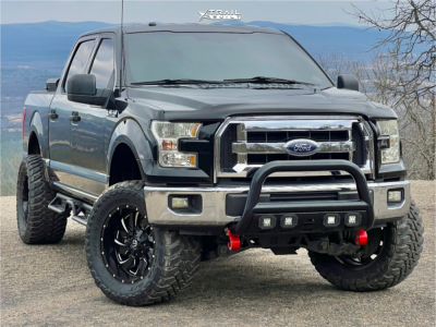 2017 Ford F-150 - 20x10 -18mm - Fuel Cleaver D574 - Suspension Lift 6" - 35" x 15.5"