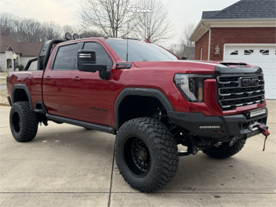 2025 GMC Sierra 2500 HD - 20x12 -44mm - Black Rhino Arsenal - Suspension Lift 7" - 38" x 13.5"