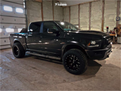 2017 Ram 1500 - 20x12 -44mm - Hardrock Affliction - Stock Suspension - 35" x 13.5"