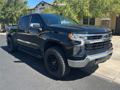2025 Chevrolet Silverado 1500 - 20x10 -25mm - Rough Country 90 Series - Leveling Kit - 35" x 12.5"