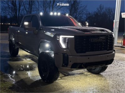 2025 GMC Sierra 2500 HD - 17x9 0mm - Arena Mission - Suspension Lift 5" - 37" x 13.5"