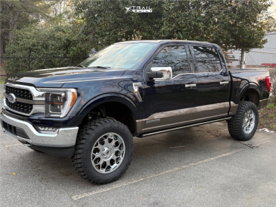 2023 Ford F-150 - 20x9 18mm - Rough Country 77 Series - Suspension Lift 6" - 35" x 12.5"