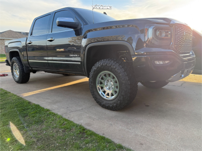 2017 GMC Sierra 1500 - 17x8.5 0mm - Method Mr203 - Leveling Kit - 305/70R17