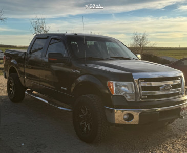 2014 Ford F-150 - 17x9 -12mm - Rock Forged Ff88 - Leveling Kit - 285/75R17