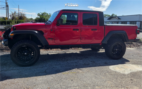 2023 Jeep Gladiator - 20x10 -18mm - Fuel Typhoon - Suspension Lift 3" - 35" x 12.5"