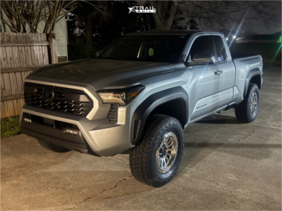 2024 Toyota Tacoma - 17x8.5 25mm - RRW Rr7-h Flow Form - Leveling Kit - 285/75R17