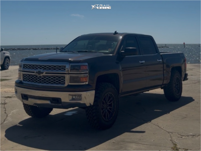 2015 Chevrolet Silverado 1500 - 20x9 1mm - Fuel Rebel 6 - Suspension Lift 3" - 35" x 11.5"
