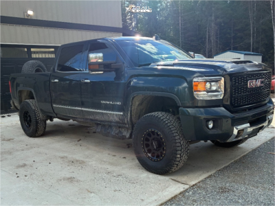 2018 GMC Sierra 3500 HD - 17x8.5 0mm - Method Mr305 - Leveling Kit - 35" x 12.5"